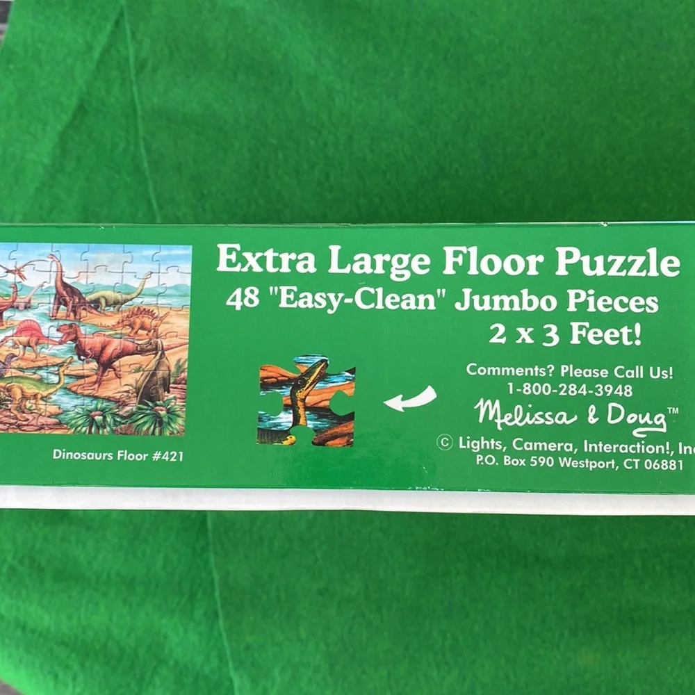 🌸 2/$12 🌸 Melissa & Doug “Dinosaurs” 2’ x 3’ Floor Puzzle - Picture 4 of 8
